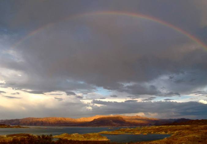 Rainbow over Lake Mead. Photo by A. La Canfora